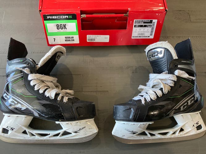 Used CCM Regular Width  Size 7 RibCor 86K Hockey Skates