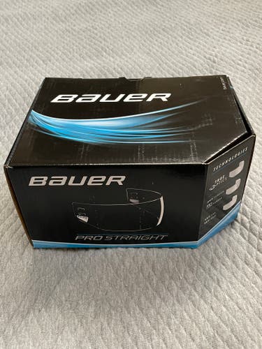 New Medium Bauer Pro Straight Visor Clear Visor