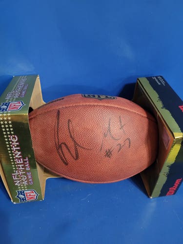 Wilson "The Duke" Autographed Rashean Mathis #27 (center) Football