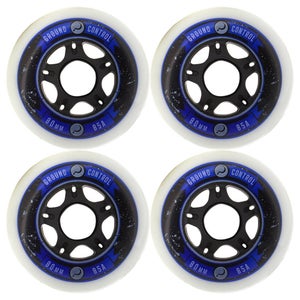 Ground Control 80mm/85A Inline Skate Wheels 4-Pack