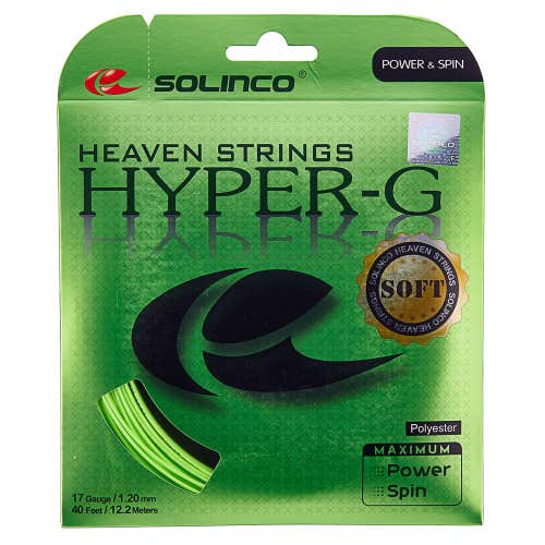 Solinco Hyper-G Soft Lime 17g Tennis String