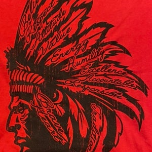 BraveHeart Lacrosse Values T-shirt Red Medium