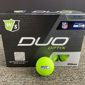 Wilson Staff Duo Optix NFL Golf Balls Yellow, Minnesota Vikings, 12 Pack 