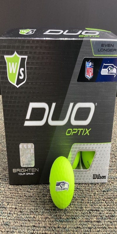 Wilson Staff Duo Optix Green NFL Golf Balls Philadelphia Eagles 12