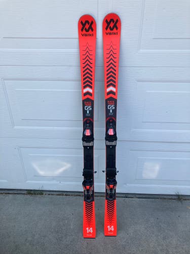 Volkl Racetiger GS Skis 140cm With Marker TCX10