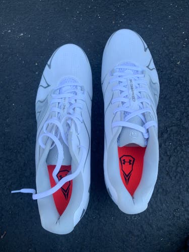 White Adult Molded Cleats Under Armour Command Mc