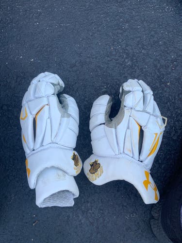 Used Player's Under Armour 13" Lacrosse Gloves