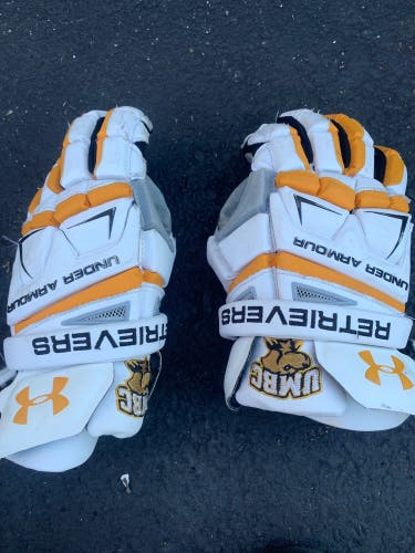 Used Player's Under Armour 13" Lacrosse Gloves