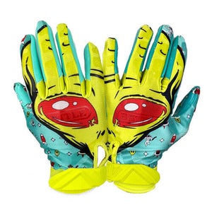 Battle Sports Adult Alien Hand Cloaked Football Receivers Gloves Running