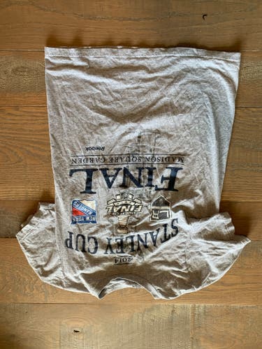 Stanley cup final 2014 (rangers v kings) - Gray Used Small Reebok Shirt
