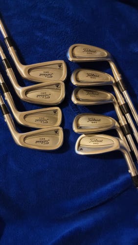 Used Men's Titleist Right Handed DCI 990 Iron Set Stiff Flex 9 Pieces Steel Shaft