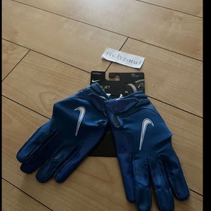 Nike Vapor Jet 6.0 Football Gloves Blue Men's Size L CZ4127-490 New