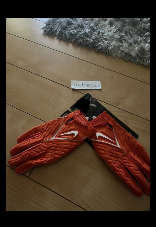 Nike Superbad 6.0 Football Gloves Padded Receiver Orange Size 2XL DM0053-663
