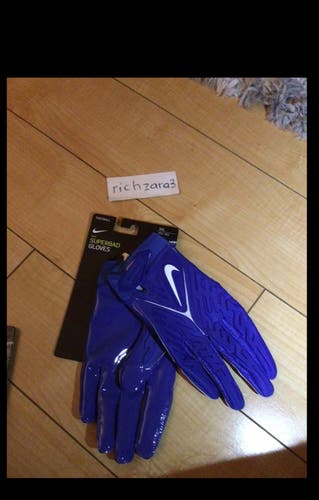 Nike Superbad 6.0 Football Gloves Blue DM0053-468 Size 2XL