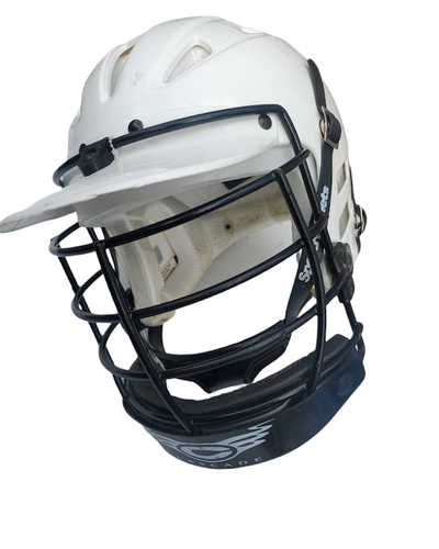 Cascade CPV Youth Kids Lacrosse Helmet White With Black Face Mask Chin Strap