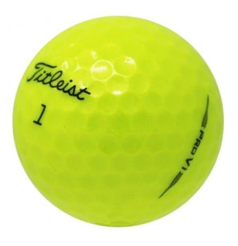 24 Golf Balls-  2019 Yellow Titleist Pro V1 - AAAA