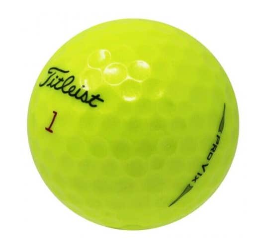 24 Golf Balls-  2019 Yellow Titleist Pro V1X - AAAA