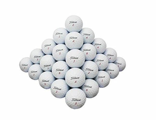 100 Golf Balls-  Titleist Mix - AAAAA w/ Tees and Mesh Bag