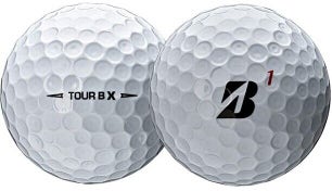 24 Golf Balls - Bridgestone TOUR  B X and B XS Mix  White - 3A