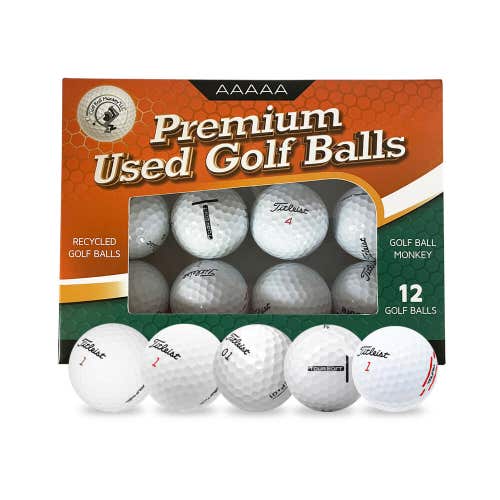24 Golf Balls- Titleist Variety Mix White - AAAAA