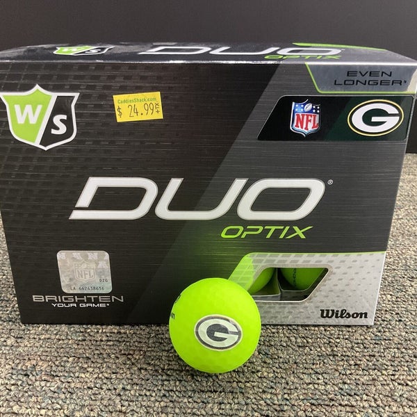 Wilson Staff Duo Optix NFL Golf Balls Green, Green Bay Packers