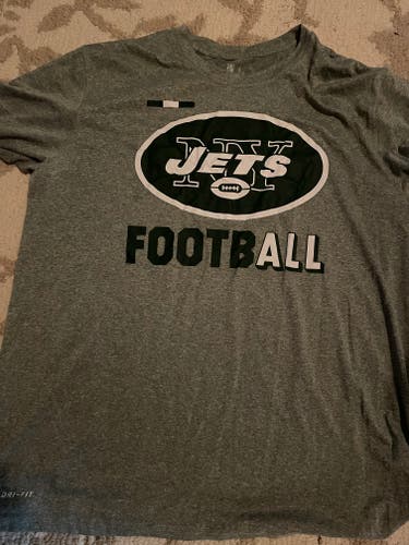 New York Jets Gray Used XL Nike Dri fit Shirt