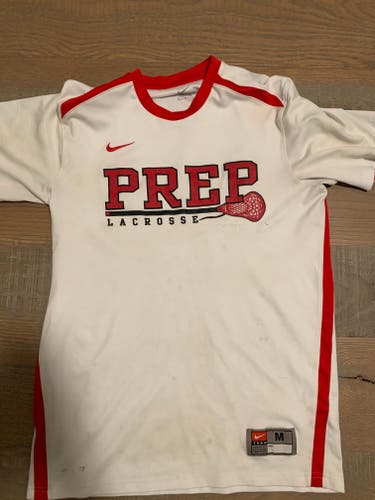 Prep lacrosse - White Used Medium Nike Shirt