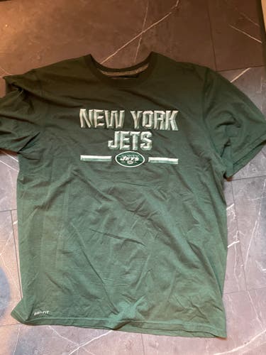 New York Jets Green Used XL Nike Dri Fit Shirt