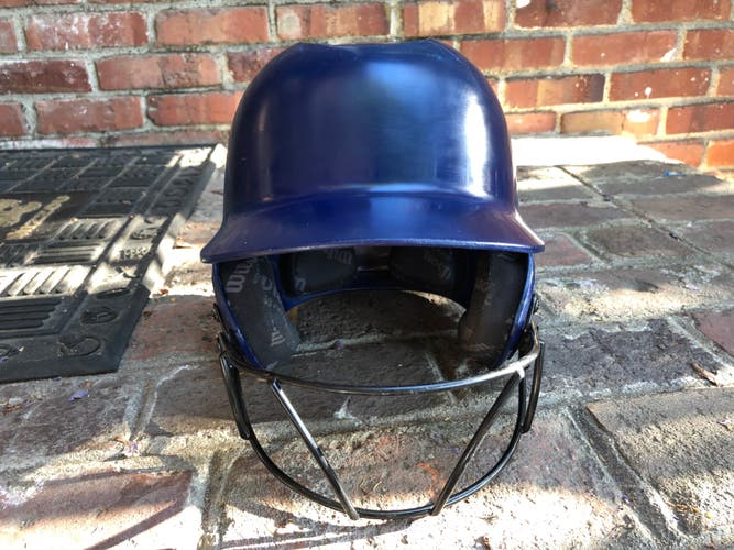 Wilson baseball helmet with face guard