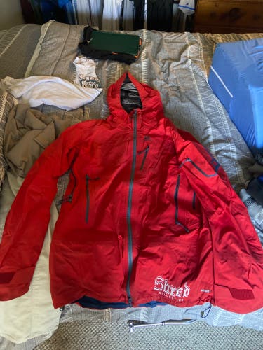 Red Used Large Salomon Jacket