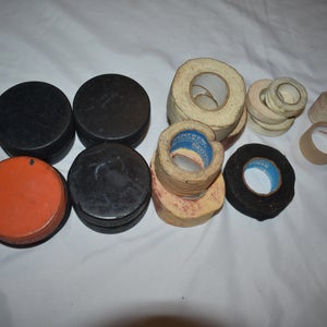 Lot of Tape and Pucks