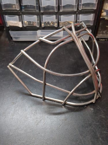 Used Pro Stock Goalie Mask Cage Cateye Senior Steel