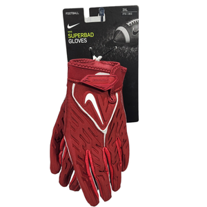 Nike Men's Unisex Size 3XL Burgundy Superbad Football Gloves