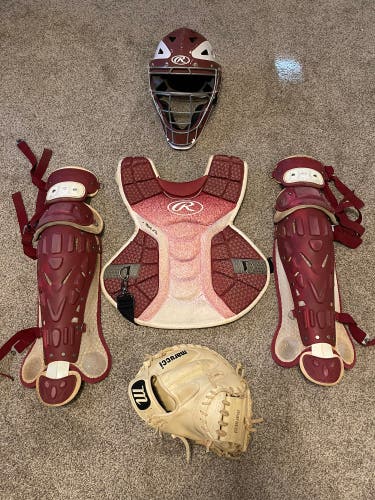 Rawlings Velo Catcher's Set (glove Included)