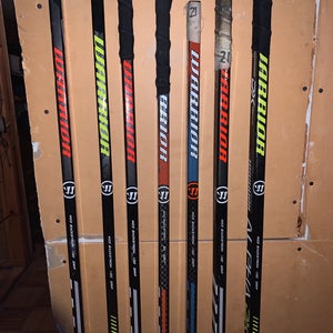 Bundles And Singles Of Left Hand W03 Pro Stock Covert QRE Pro Team And Edge Hockey Sticks