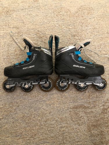 Used Bauer Regular Width Size 10 Prodigy Inline Skates