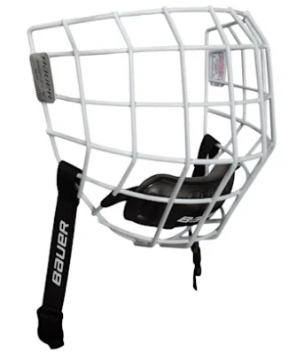 Bauer Profile II White Medium Senior Hockey Facemask