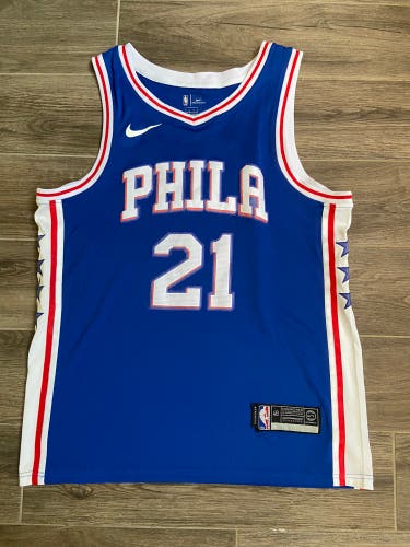 Large Philadelphia 76ers Joel Embiid Nike Jersey