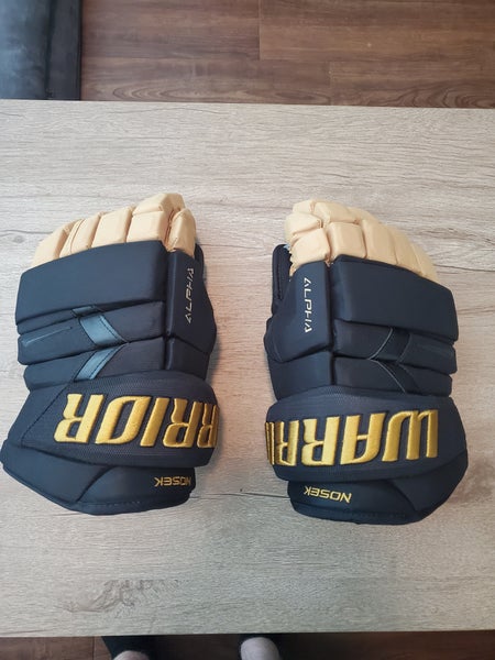 New Warrior Alpha DX Gloves 14" Vegas Golden Knights Pro Stock Tomas Nosek