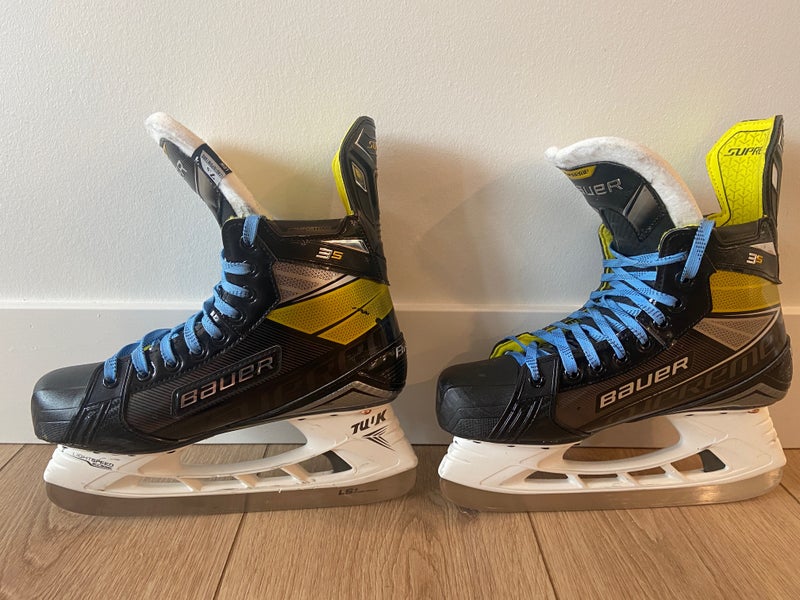 Senior Used Bauer Supreme 3S Hockey Skates Size 7.5