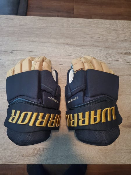Lightly Used Warrior QRE pro Gloves 13" Vegas Golden Knights Pro Stock