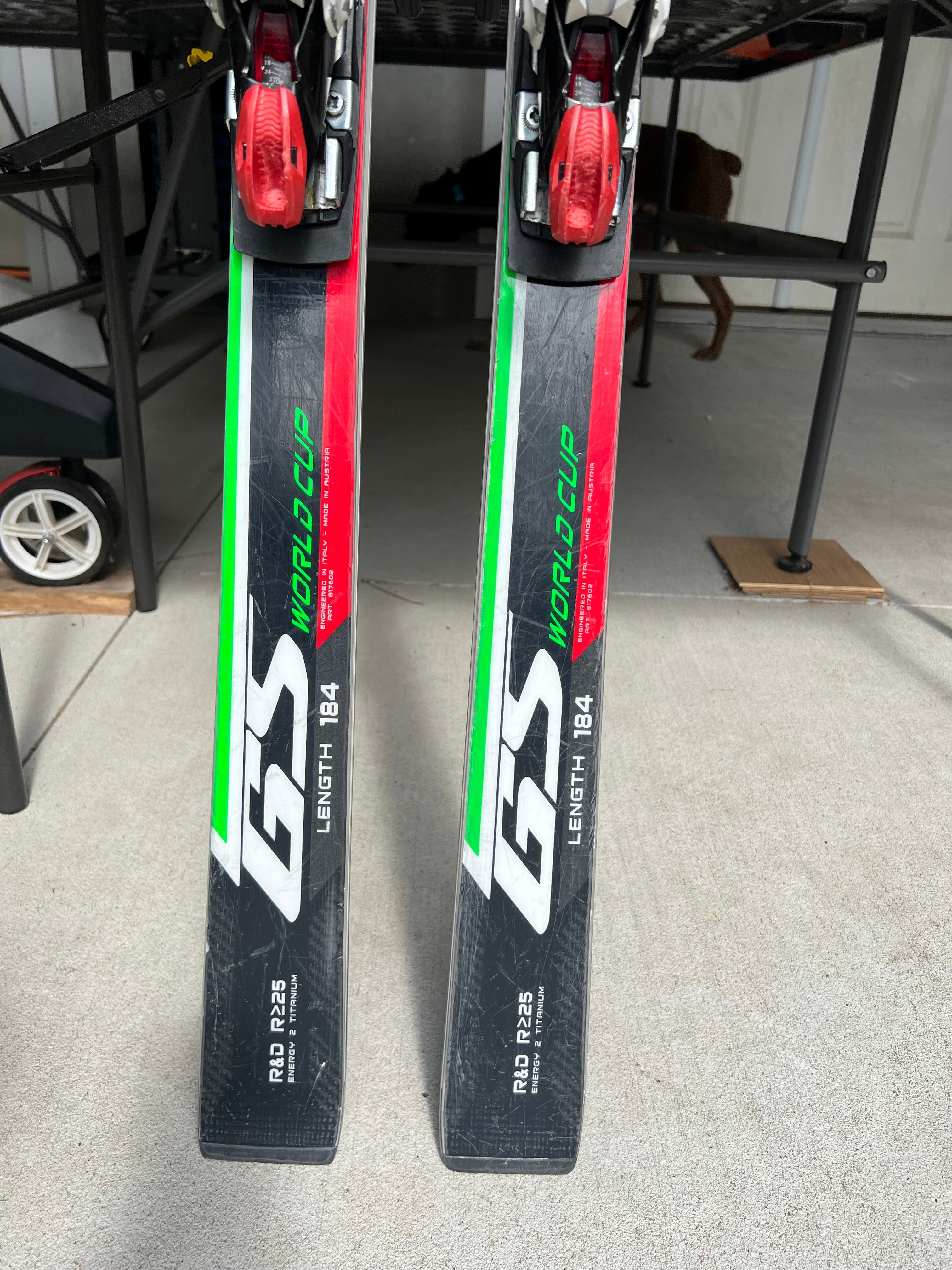 Nordica Dobermann GS WC Skis 184cm R25 With Bindings Max