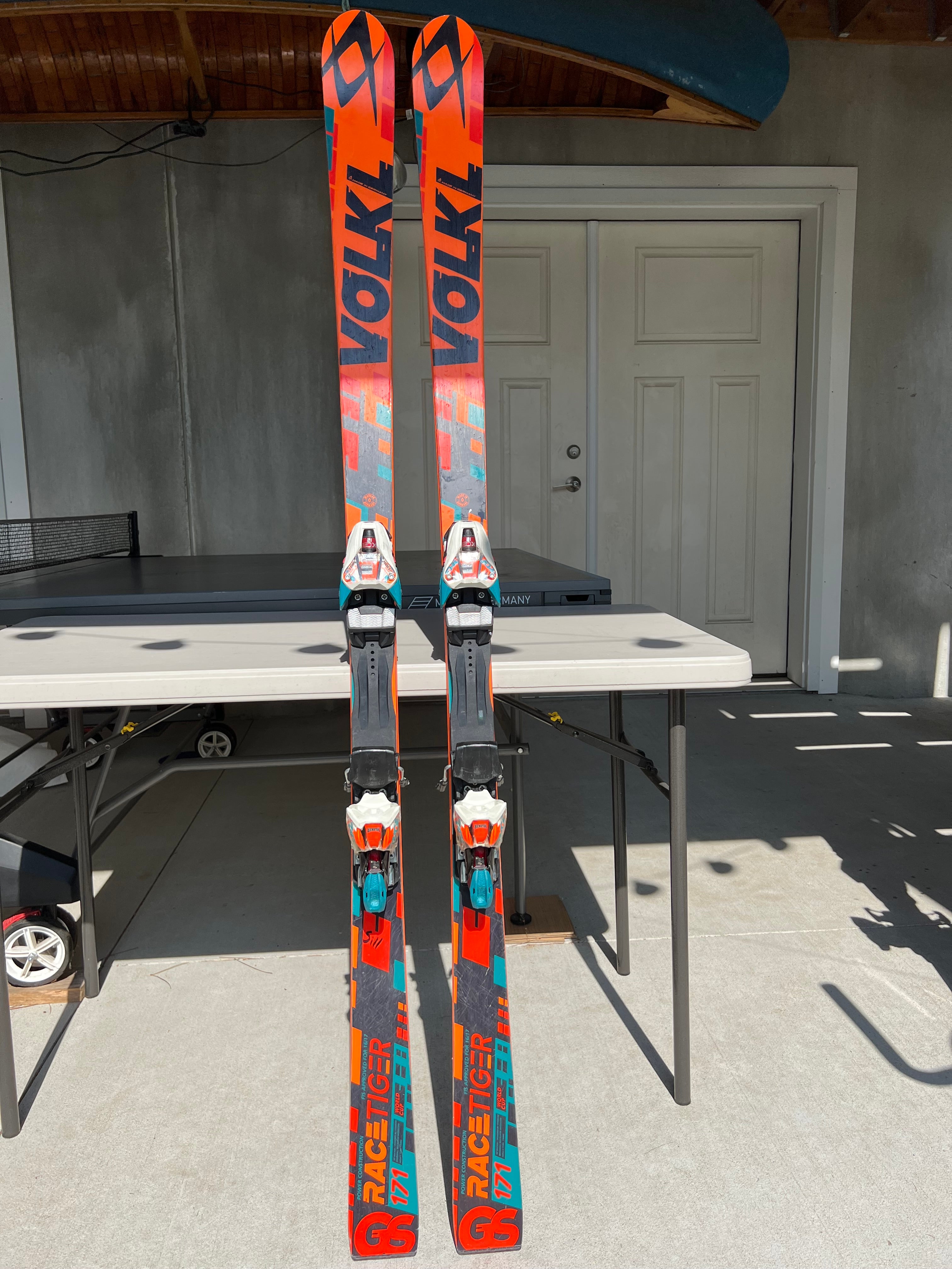 Volkl Racetiger GS Skis 171cm With Bindings Max Din 12 | SidelineSwap