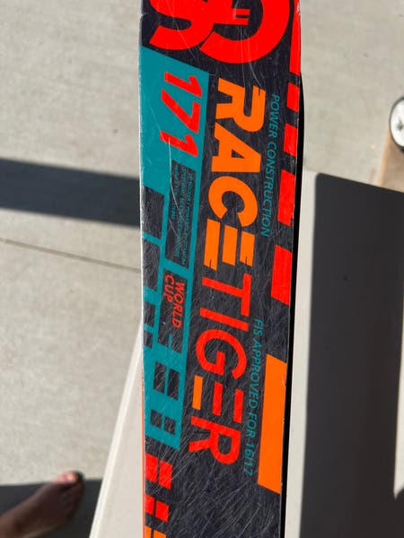 高質で安価 Racetiger Volkl GS 12 Din Max Bindings With 171cm Skis スキー