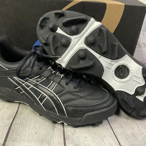 Asics Gel MCF LO Womens Soccer Cleats Size 9 Black White New With Box