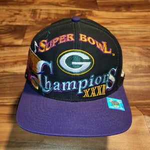 Vintage Green Bay Packers Super Bowl NFL XXXI Sports Champs Hat Cap Vtg Snapback
