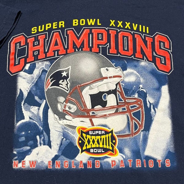 NEW ENGLAND PATRIOTS SUPER BOWL 36 TOM BRADY VINTAGE 2001 NFL FOOTBALL  TSHIRT – The Felt Fanatic