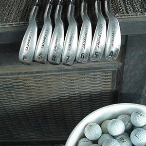 SET OF 7 ADAMS GOLF TIGHT LIES CAVITY BACK GOLF IRONS EXCELL 1" OVER 4-PW    jb