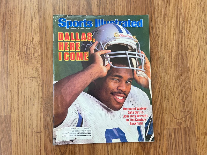 Dallas Cowboys Herschel Walker NFL FOOTBALL 1986 Sports Illustrated  Magazine!