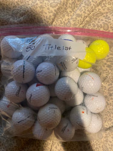 Used Titleist 50 Pack Balls